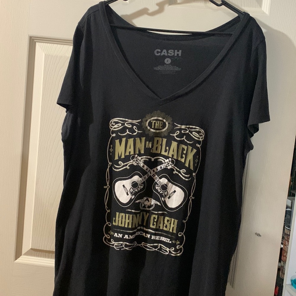 Torrid size 2 V-neck Johnny Cash tee